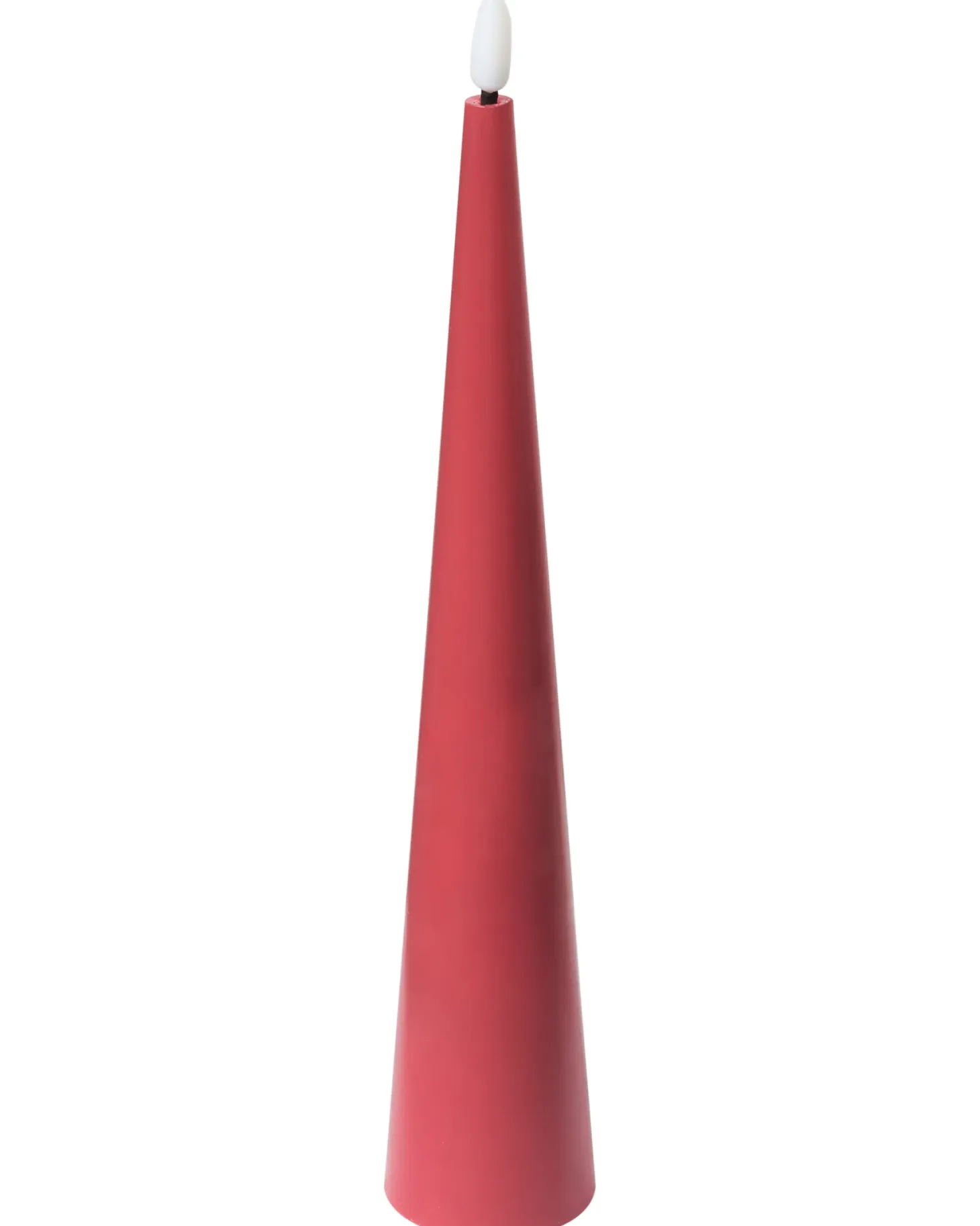 Zestaw 6 świec LED AURUM 28 cm Czerwony