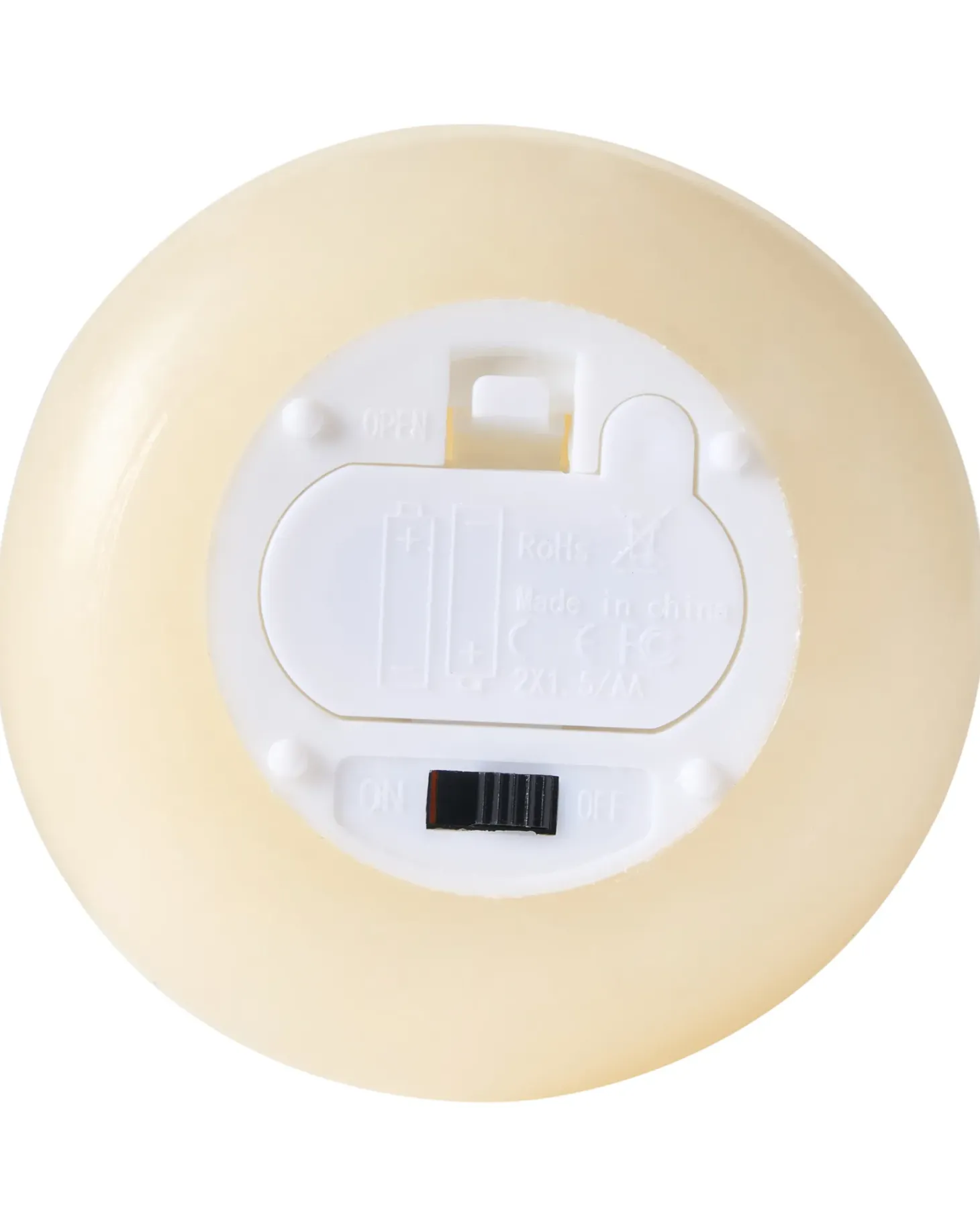 Zestaw 3 świec LED ETERNIS 5/8/11 cm Złamana biel