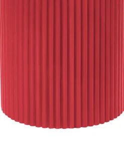 Zestaw 6 świec LED NOISETTE 10/16 cm Czerwony