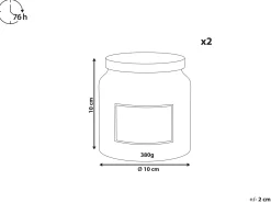 Zestaw 2 świeczek zapachowych ABSOLUTE ALCHEMY Wosk sojowy Świeże nuty