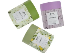Zestaw 3 świeczek zapachowych COLORFUL BARREL Wosk sojowy Świeże nuty Nuty kwiatowe