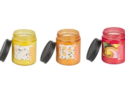 Zestaw 3 świeczek zapachowych FRUITY BLOOM Wosk sojowy Nuty owocowe