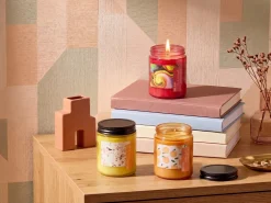 Zestaw 3 świeczek zapachowych FRUITY BLOOM Wosk sojowy Nuty owocowe