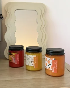 Zestaw 3 świeczek zapachowych FRUITY BLOOM Wosk sojowy Nuty owocowe