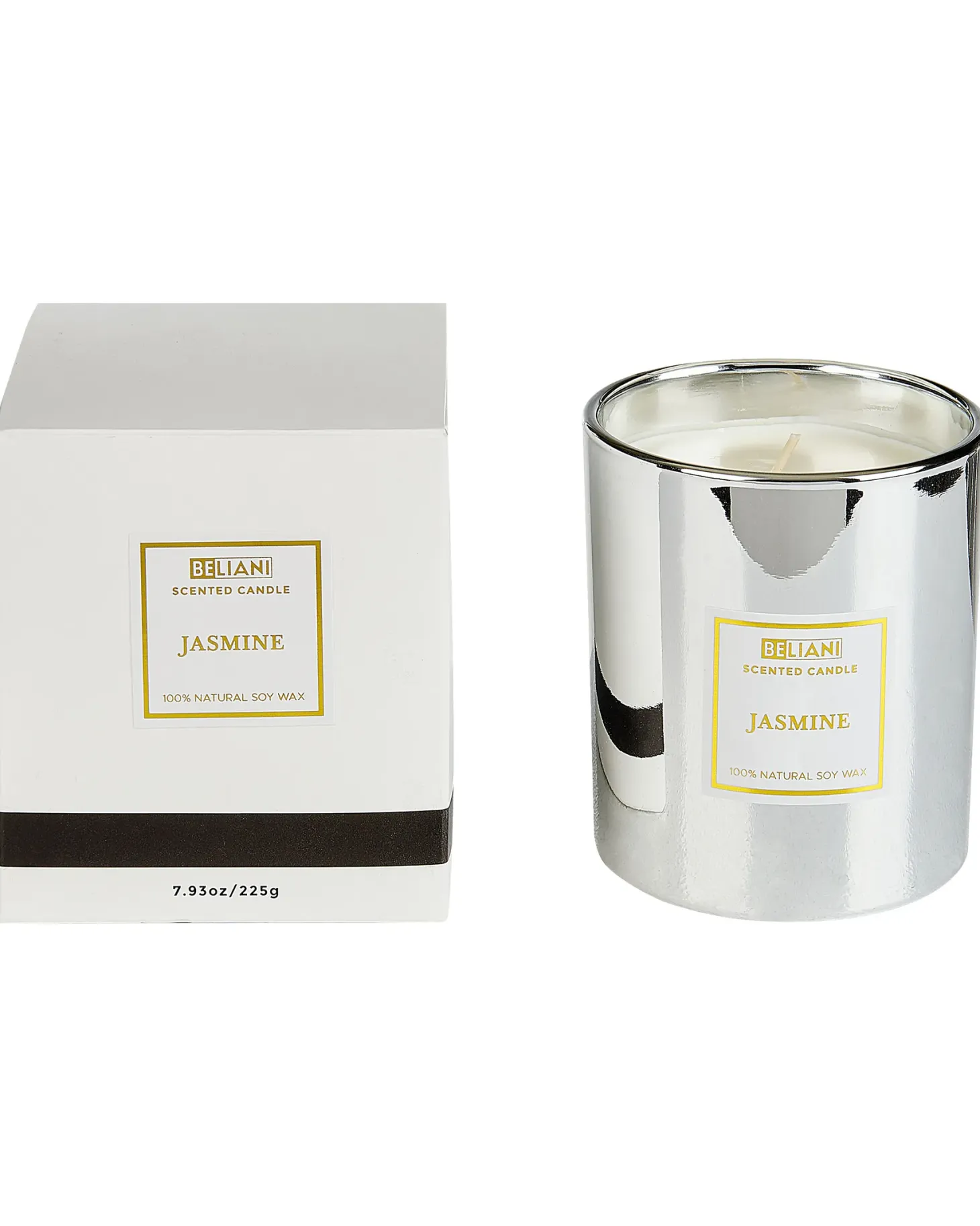 Zestaw 3 świeczek zapachowych METALLIC GLAMOUR 9 cm Kolorowy