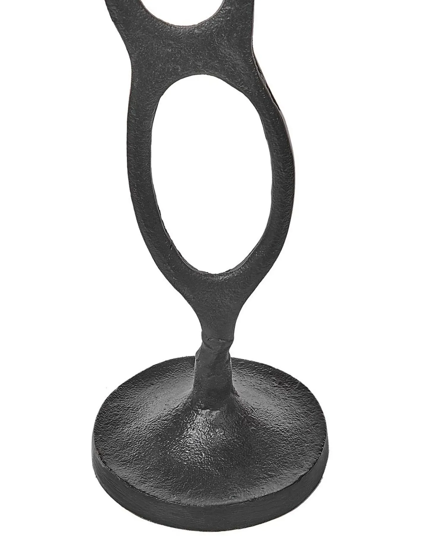 Zestaw 3 świeczników BUNI Metal 54/68/84 cm Czarny