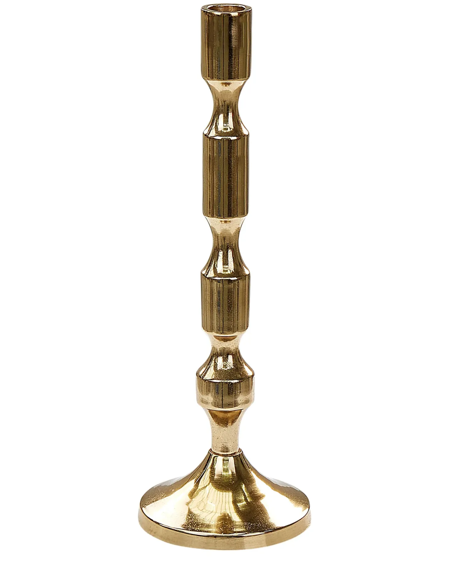 Zestaw 2 świeczników DIKIRNIS Metal 31/36 cm Złoty