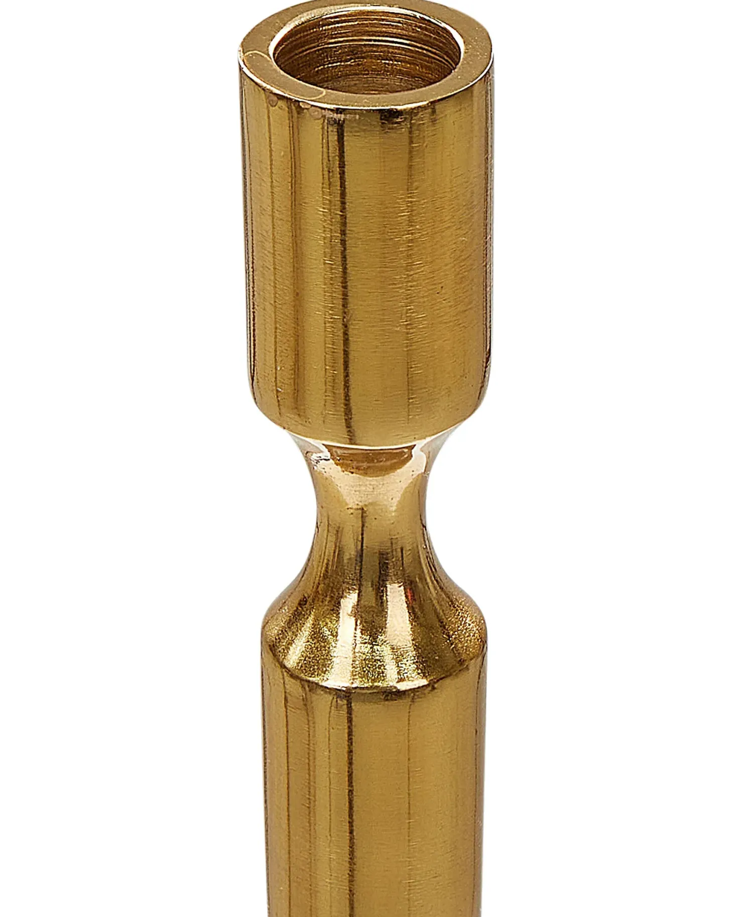 Zestaw 2 świeczników DIKIRNIS Metal 31/36 cm Złoty