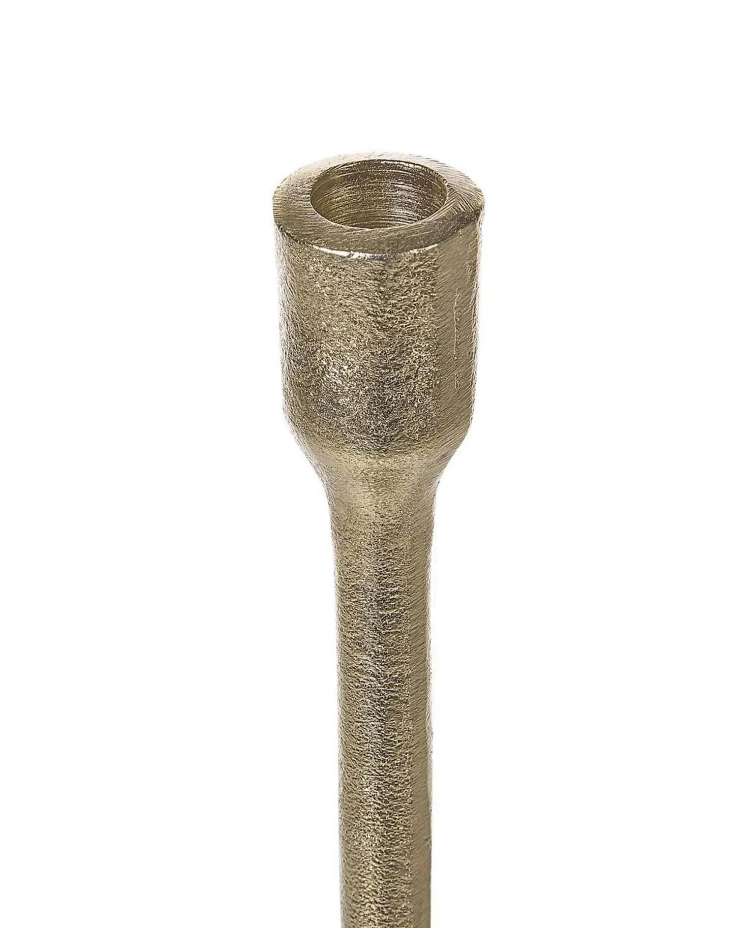 Zestaw 3 świeczników LIWUNG Metal 27/33/38 cm Złoty