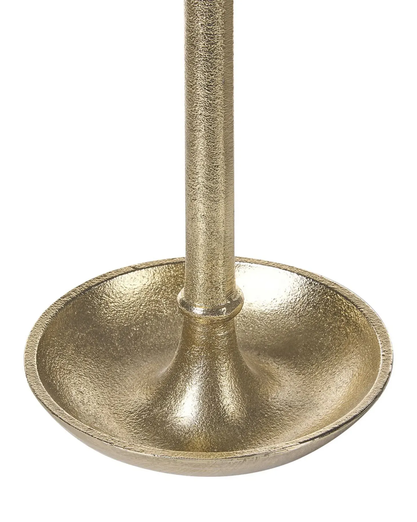 Zestaw 3 świeczników LIWUNG Metal 27/33/38 cm Złoty