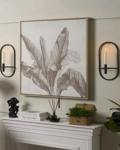 Zestaw 2 świeczników wiszących CAVIANA Metal 38 cm Czarny