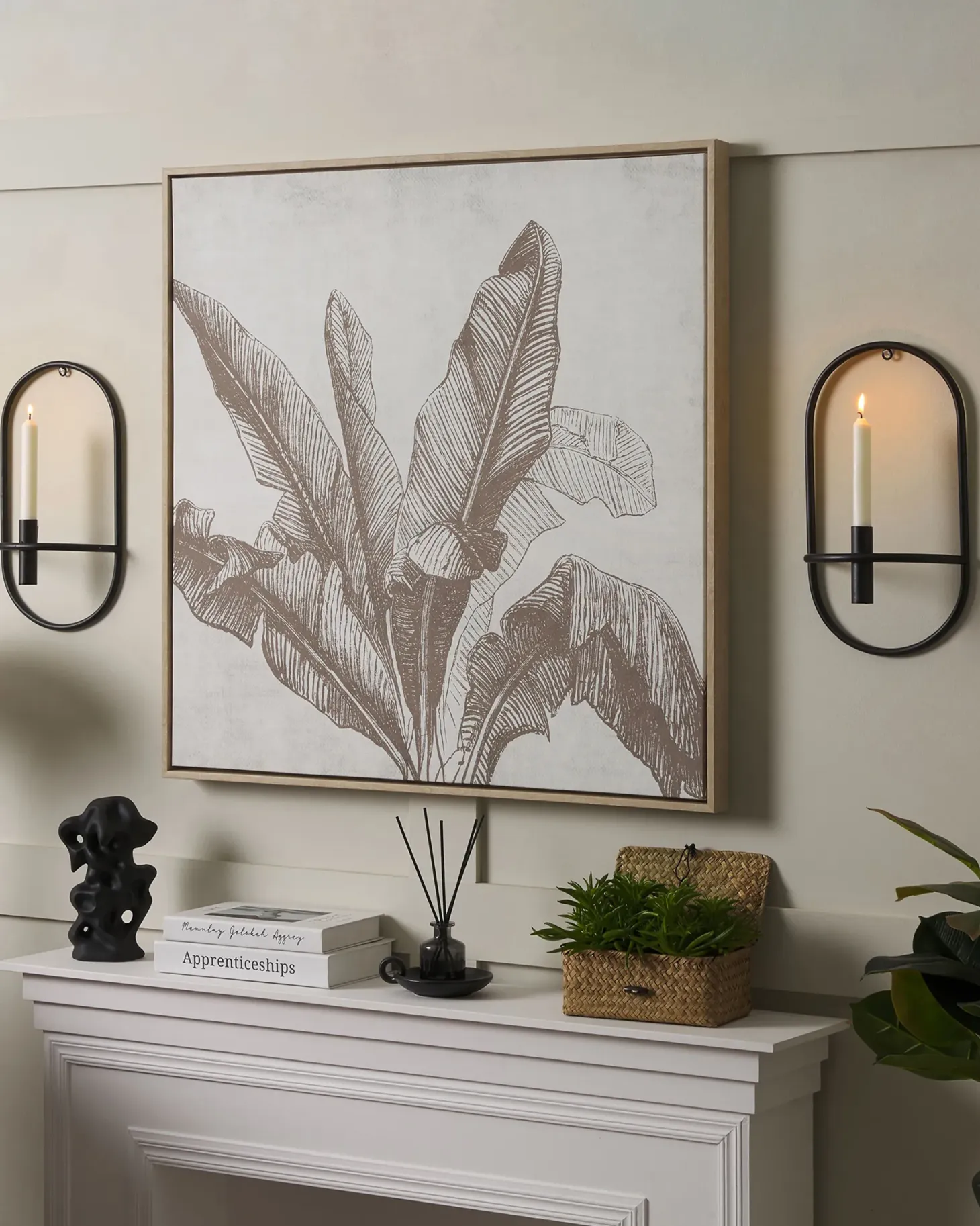 Zestaw 2 świeczników wiszących CAVIANA Metal 38 cm Czarny