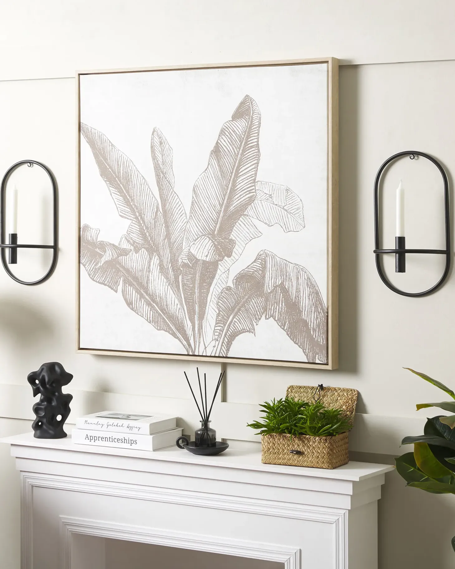 Zestaw 2 świeczników wiszących CAVIANA Metal 38 cm Czarny