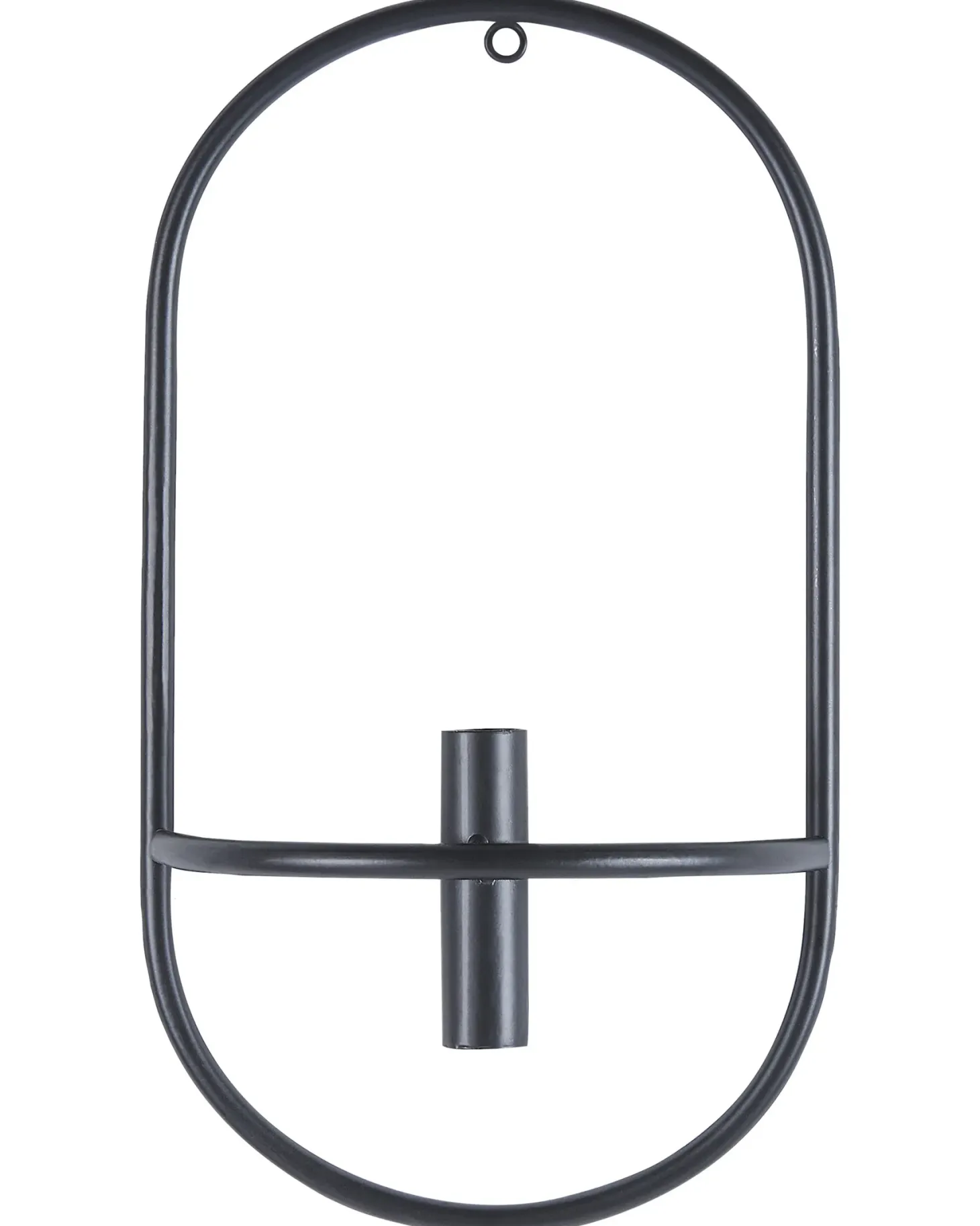 Zestaw 2 świeczników wiszących CAVIANA Metal 38 cm Czarny