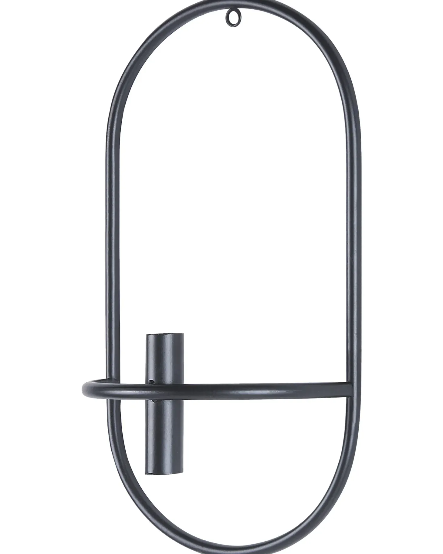 Zestaw 2 świeczników wiszących CAVIANA Metal 38 cm Czarny