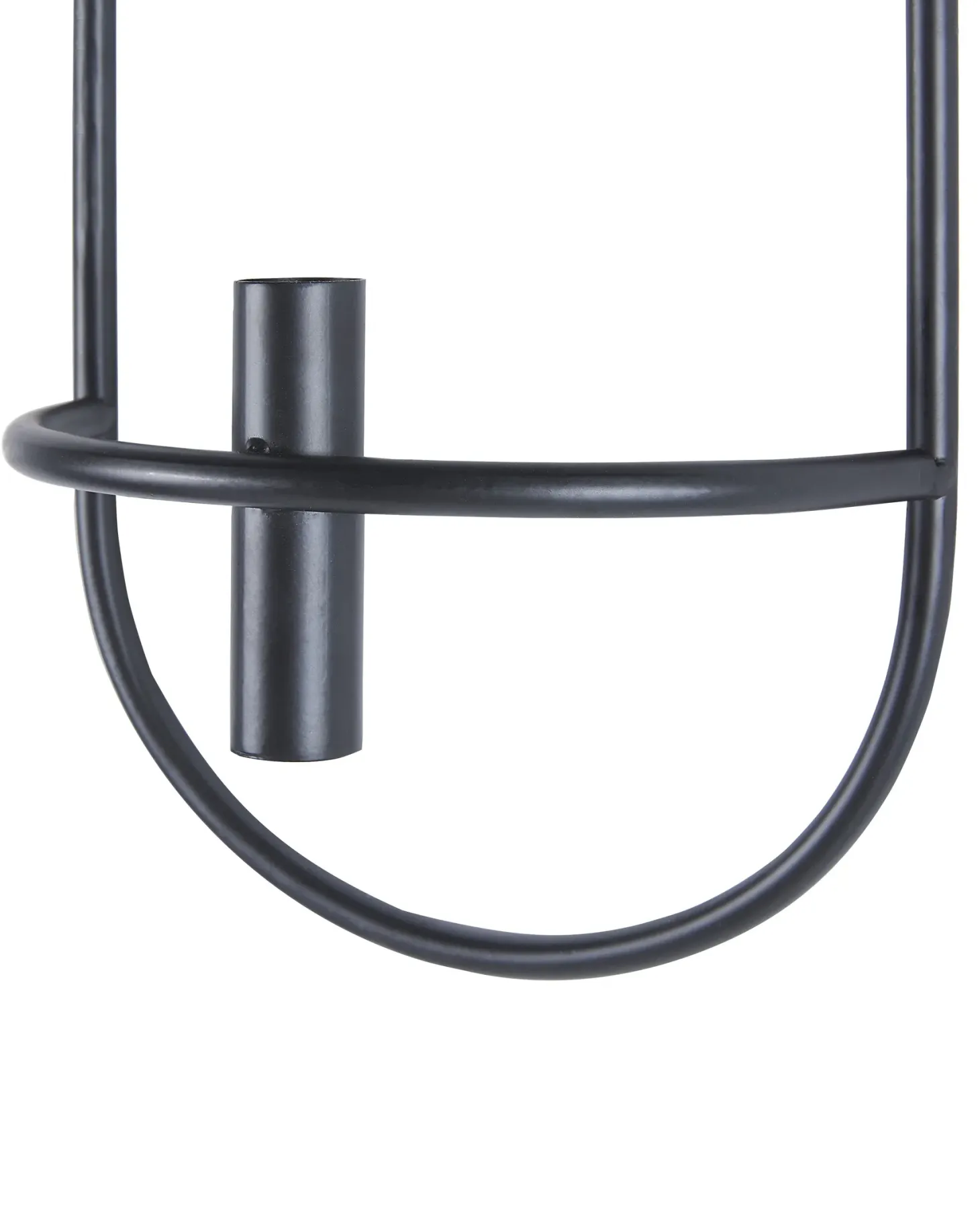 Zestaw 2 świeczników wiszących CAVIANA Metal 38 cm Czarny