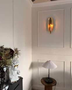 Zestaw 2 świeczników wiszących FEIJO Metal 44 cm Złoty