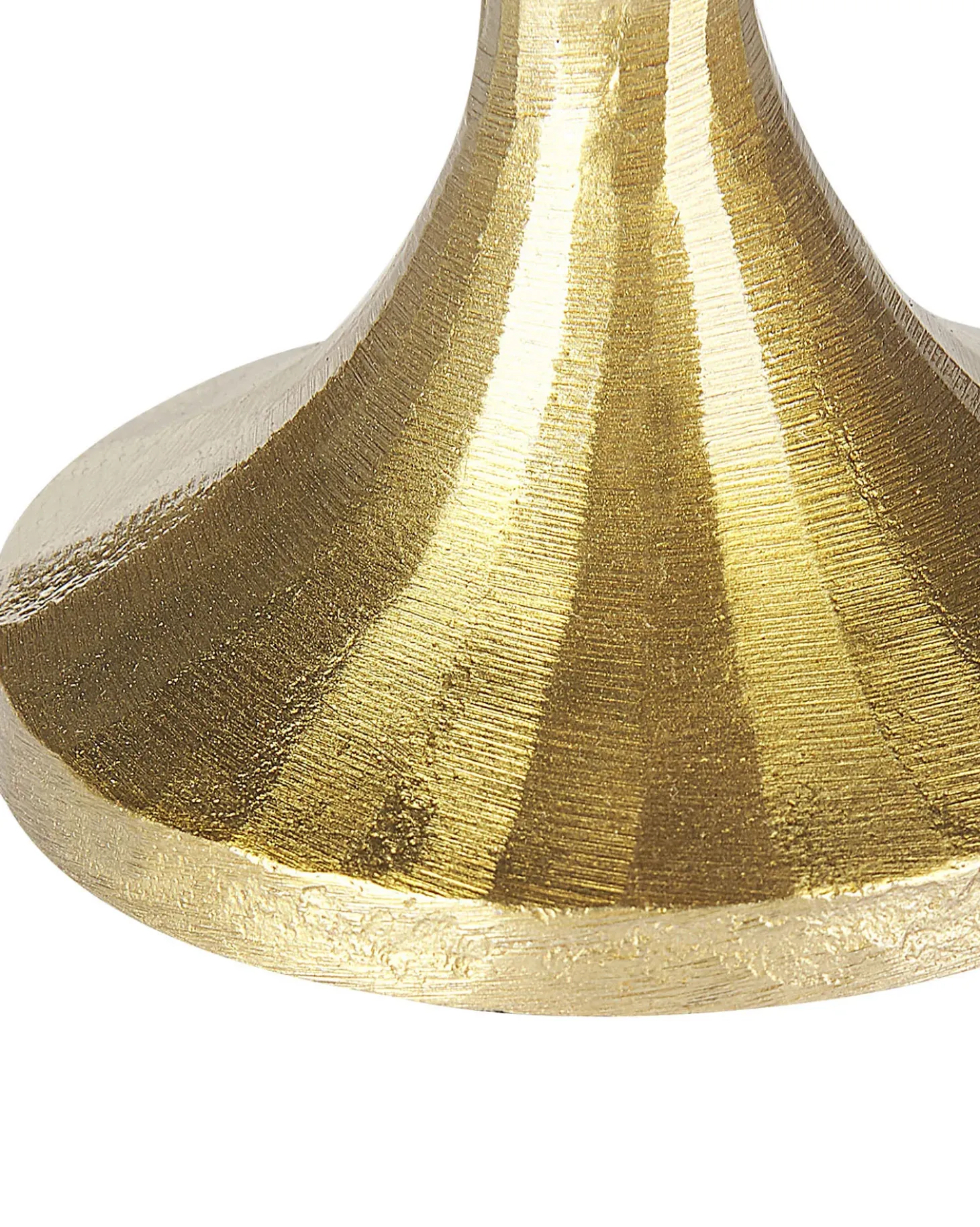 Zestaw 3 świeczników ZIMBABWE Metal 36 cm Złoty