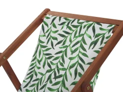 Zestaw 2 wymiennych tkanin do leżaków ogrodowych ANZIO/AVELLINO 113 x 44 cm Zielony