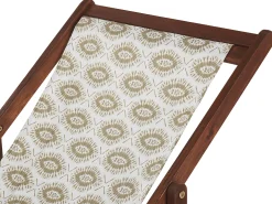 Zestaw 2 wymiennych tkanin do leżaków ogrodowych ANZIO/AVELLINO 113 x 44 cm Piaskowy