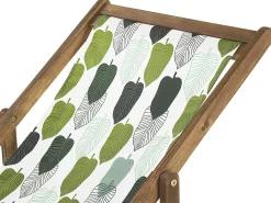 Zestaw 2 wymiennych tkanin do leżaków ogrodowych ANZIO/AVELLINO 113 x 44 cm Zielony
