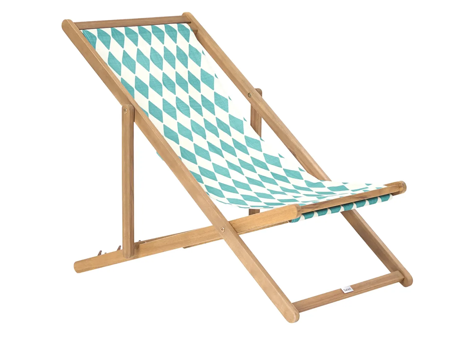Zestaw 2 wymiennych tkanin do leżaków ogrodowych ANZIO/AVELLINO 113 x 44 cm Turkusowy
