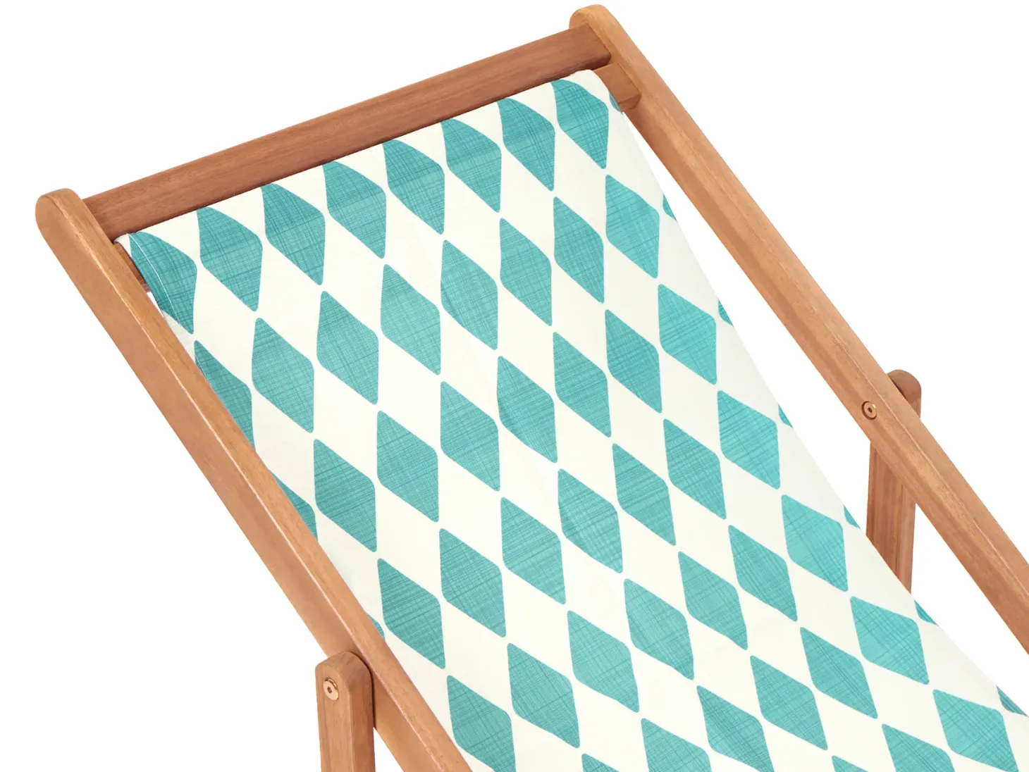 Zestaw 2 wymiennych tkanin do leżaków ogrodowych ANZIO/AVELLINO 113 x 44 cm Turkusowy