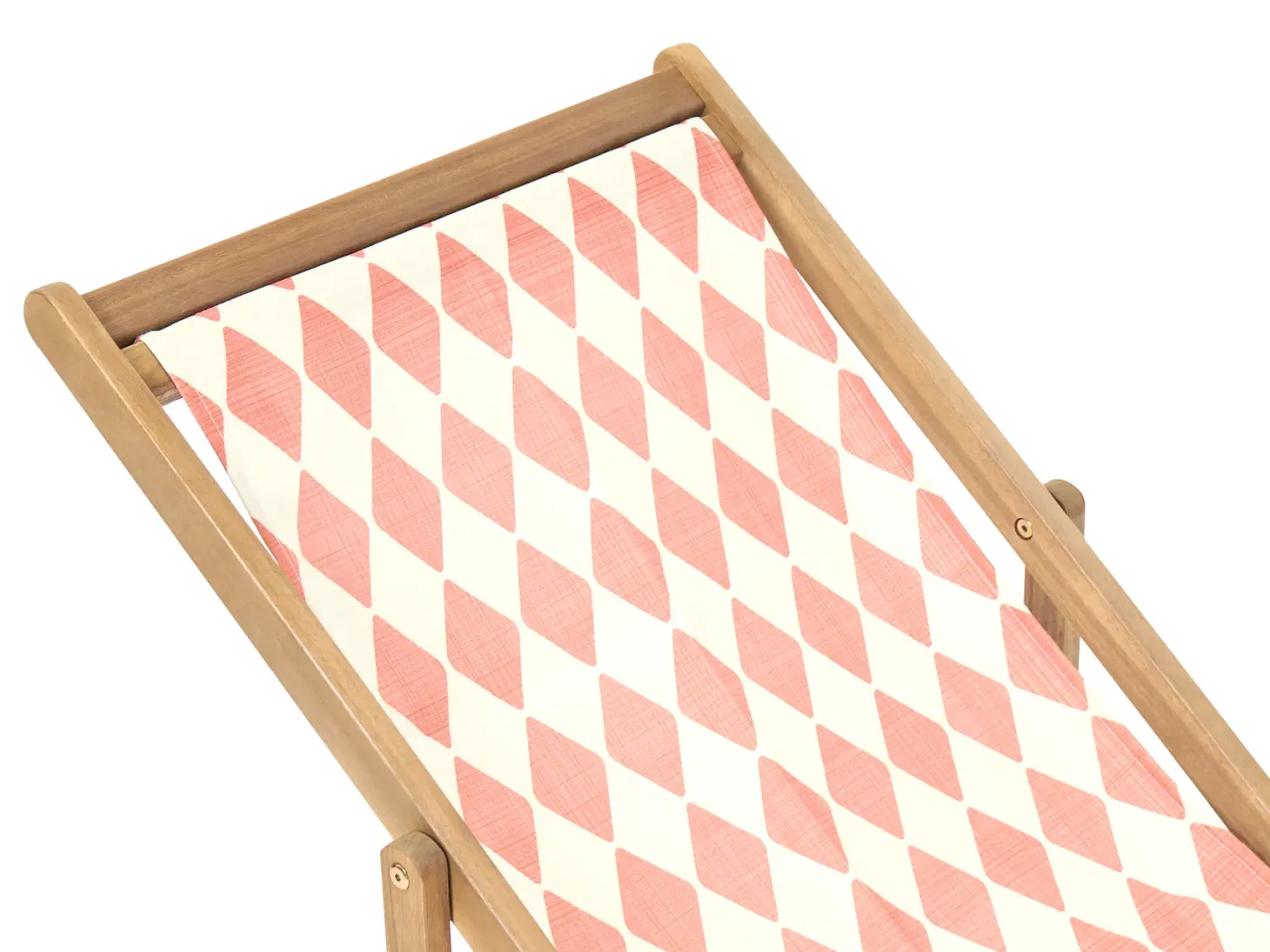 Zestaw 2 wymiennych tkanin do leżaków ogrodowych ANZIO/AVELLINO 113 x 44 cm Jasnoczerwony