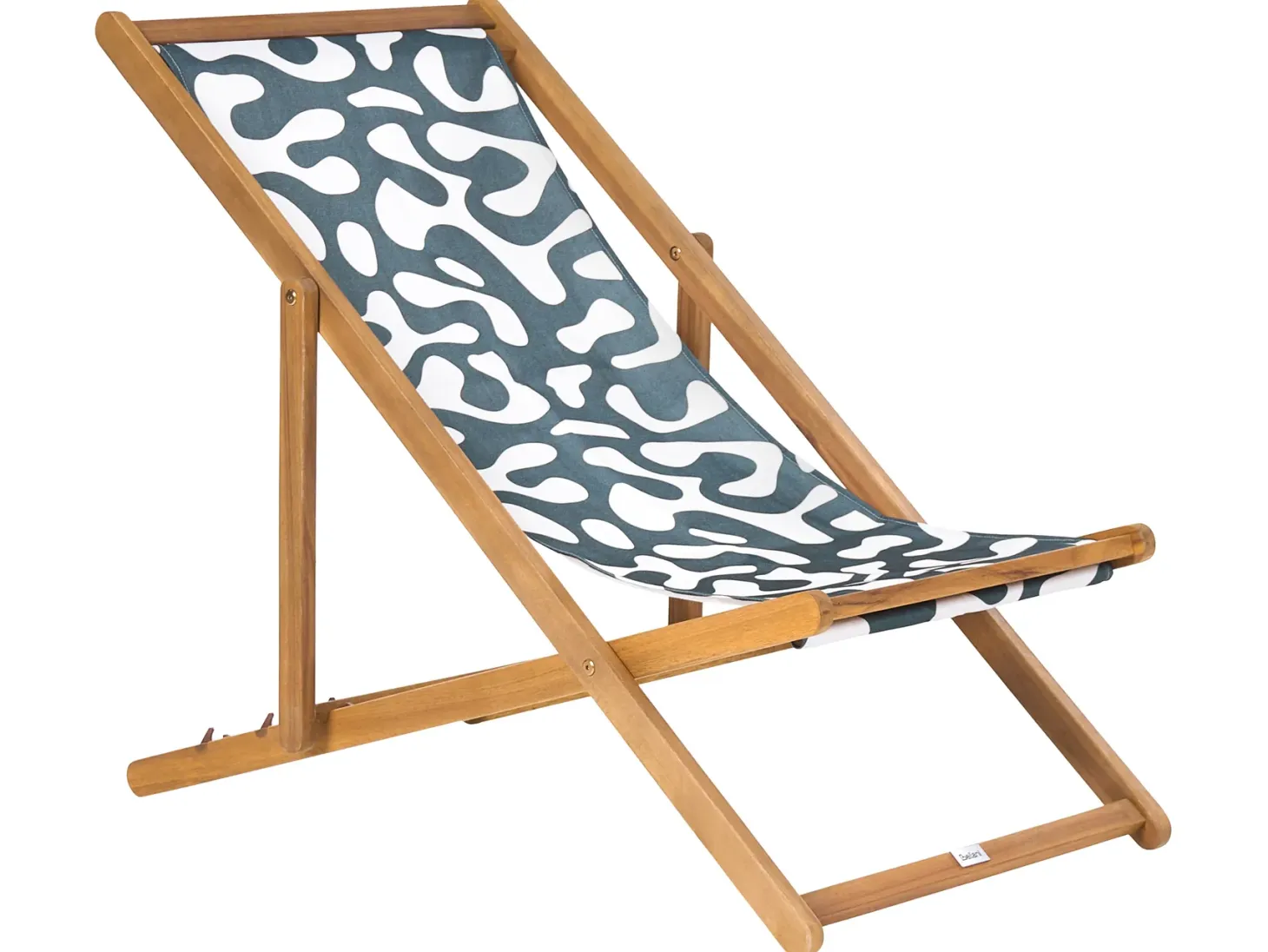 Zestaw 2 wymiennych tkanin do leżaków ogrodowych ANZIO/AVELLINO 113 x 44 cm Czarny